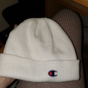champion beanie white